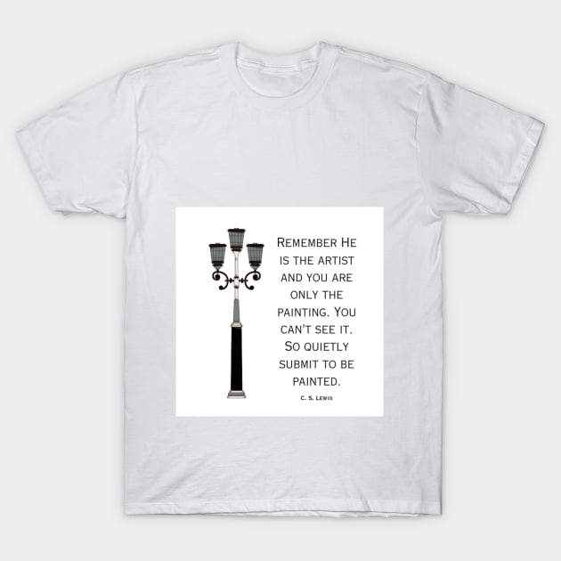 C. S. Lewis inspirational quote T-Shirt by Saltarc